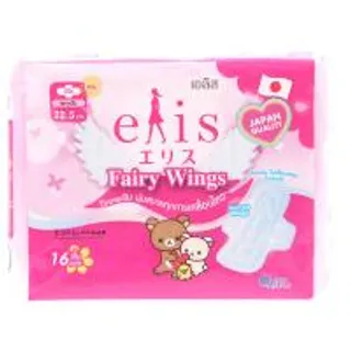 เอลิสแฟรี่วิงส์ผ้าอนามัยแบบสลิมมีปีก 22.5ซม. 16ชิ้น Elis Fairy Wings Sanitary Napkin Day Slim Wings 22.5cm. 16pcs. (8858947831070)