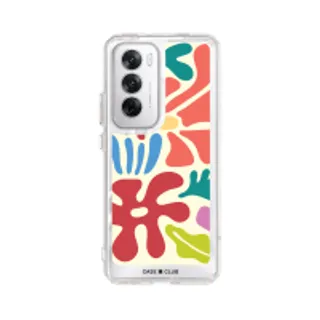 Oppo Reno 12 Clear Case Abstract Flower (88528795107068852879927689)