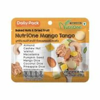 นูทรีวัน ถั่วผสมผลไม้อบแห้งแมงโก้แทงโก้ 28 กรัม (แพ็ก 6 ชิ้น) (512724-445846010)