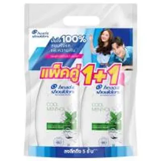 เฮดแอนด์โชว์เดอร์แชมพูแอนตี้แดนดรัฟคูลเมนทอล 370มล. 1แถม1 Head&Shoulders Anti Dandruff Cool Menthol Shampoo 370ml. 1Free1 (4902430955942)