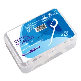 QIHUISHI ไหมขัดฟันแบบพกพาสำหรับทำความสะอาดฟันอัลตร้าไฟน์และอ่อนโยน