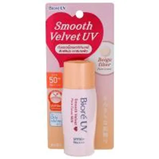 บิโอเรยูวีสมูทเวลเวทพอร์คัฟเวอร์มิลค์SPF50 30มล. Biore UV Smooth Velvet Pore Cover Milk SPF50 30ml. (8851818969889)