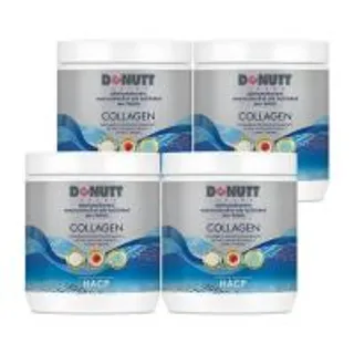 Donutt คอลลาเจนไดเปปไทด์ พลัส โพรไบโอติกส์ 120 กรัม (แพ็ก 4 กระป๋อง) แถมงาดำ พลัส 4 กระปุก (379623-693754010)