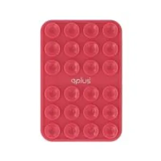 แผ่นแปะโทรศัพท์ QPLUS Silicon Suction Phone Red (8855879798259)