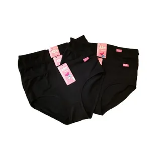 [แพ็ค 10 ตัว] กางเกงชั้นในผู้หญิง แบรนด์ ABN ยี่ห้อไทย ผ้านุ่มสบาย ผ้านิ่ม สีดำล้วน-คละสี M, L, XL, XXL