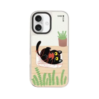 iPhone 16 Mirror Case MagSafe Homie Black Cat (88528799927178852879513684)