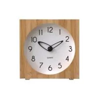 นาฬิกาตั้งโต๊ะไม้ไผ่ SNAZZ BG3003 6.4x6.4 นิ้ว สีขาว (1299982)