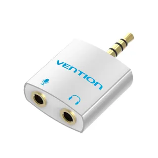 ตัวแปลง Vention 4 Pole 3.5mm Male to 2X3.5mm Female Audio