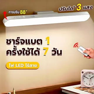 CHKAN โคมไฟตั้งโต๊ะ LED โคมไฟแม่เหล็ก ปุ่มชาร์จ USB ไฟข้างเตียง ไฟอ่านหนังสือ ปรับได้ 3 แสง ไฟแต่งห้อง