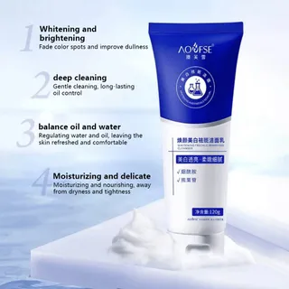 Yicenmy [2~3 วันจัดส่ง]AOFSE เจลล้างหน้าคุมมัน ปรับสมดุลน้ำมัน ลดปัญหาสิวอุดตัน รูขุมขนโล่ง โฟมนุ่มละเอียด ล้างสะอาดไม่แห้งตึง 120g