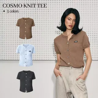 Merge - Cosmo Knit Tee เสื้อไหมพรมกระดุมหน้า