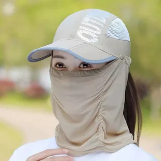 หมวกบังแดดผ้าคลุมหน้าป้องกัน UV สำหรับกิจกรรมกลางแจ้ง-ดีไซน์ทันสมัยและระบายอากาศได้ดีสำหรับผู้ชายและผู้หญิง