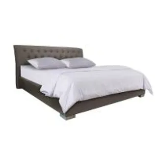 Chic Republic เตียง 6 ฟุต PALMER/180 สี น้ำตาลอ่อน/ชุบโครเมียม (MKP1016724)