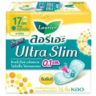 ลอรีเอะซุปเปอร์อัลตร้าสลิม 17ซม. 16ชิ้น Laurier Super Ultra Slim 17cm. 16pcs. (4901301506986)