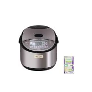 ZOJIRUSHI หม้อหุงข้าวไฟฟ้าไมโครคอมพิวเตอร์ รุ่น NL-GAQ10T BM ขนาด 1.0 ลิตร สีเงิน (CDS22994462)