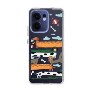 Oppo Reno 13F Clear Case Hot Dog Dachshund (88528796061028852879359596)