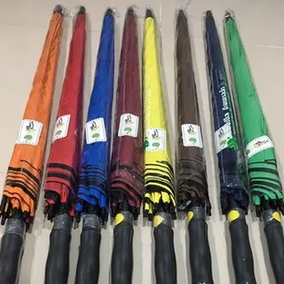 ร่ม 30 นิ้ว UVดำ โครงไฟเบอร์  ออโต้เปิด มี 8 สี
