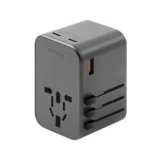 หัวแปลงปลั๊กไฟ Energea Universal Travel Adapter GAN65, 1A2C 65W Gunmetal (6957879461705)