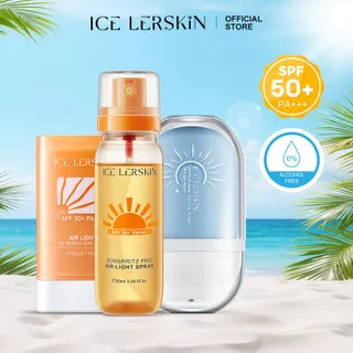 ICE LERSKIN กันแดดสติ๊ก SPF50+/PA+++ เนื้อบางเบา 20g ปกป้องรังสี UV กันน้ำ กันเหงื่อ พร้อมบำรุงผิวด้วยวิตามิน E และสารสกัดจากพืช 9 ชนิด เหมาะกับทุกสภาพผิว