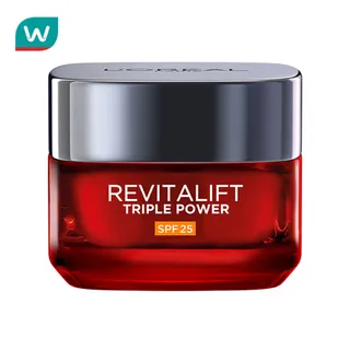 LOreal ลอรีอัล ปารีส รีไวทลั ลิฟท์ ทริปเปิล พาวเวอร์ เอจ-คอร์เรคติ้ง ครีม เอสพีเอฟ25 15 มล.