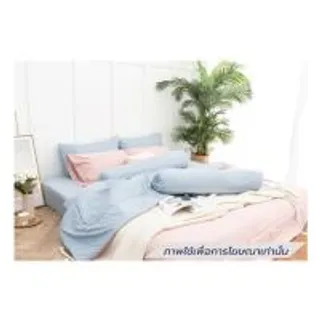 ชุดผ้าปูที่นอน 3.5 ฟุต (ชุด 4 ชิ้น) SANTA BEDDING สี LIGHT BLUE/PINK (1292704)