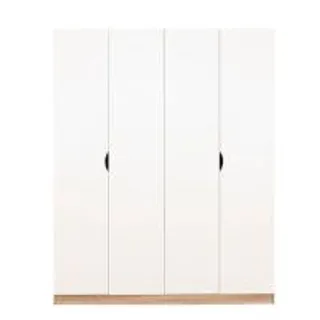 ตู้เสื้อผ้า 4 บานเปิด KONCEPT HAVIN 19227594 160 ซม. สีโซลิดโอ๊ค/ขาว (1291338)