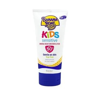 ครีมกันแดดเด็ก BANANA BOAT KIDS SENSITIVE MINERAL BASED SUNSCREEN LOTION SPF50+ PA++++