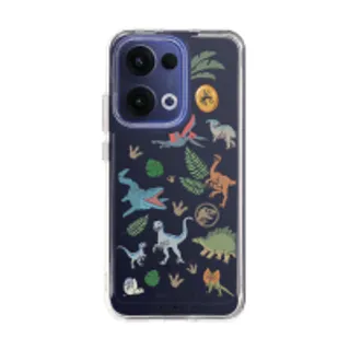 Oppo Reno 13 Clear Case Jurassic Cute Dinosaur (88528796727018852879000078)