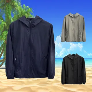 เสื้อผ้าผิวผู้ชาย 2025 ฤดูร้อนใหม่ซิปกระเป๋า Hoodie เสื้อผ้าป้องกันแดดผู้ชายกลางแจ้งเสื้อผ้าพิเศษด้านบนแจ็คเก็ตลมบาง