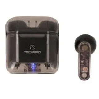 หูฟังไร้สาย TECHPRO TWS Transparent T01 Black (8857817208127)