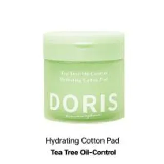 Doris โทนเนอร์แพด Tea Tree Oil-Control Hydrating Cotton Pad 140 มล.(80 แผ่น) (351243-726085010)