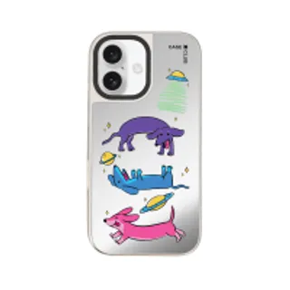 iPhone 16 Mirror Case MagSafe Space Dachshund (88528799927178852879354577)