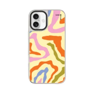 iPhone 16 Plus Mirror Case MagSafe Colorful Freeform Pattern (88528790960648852879935721)