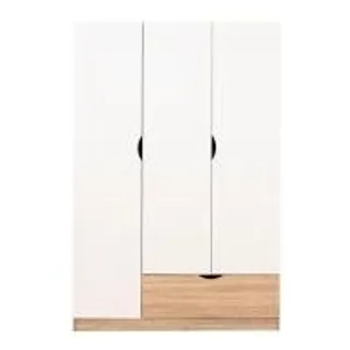 ตู้เสื้อผ้า 3 บานเปิด KONCEPT HAVIN 19227593 120 ซม. สีโซลิดโอ๊ค/ขาว (1264366)