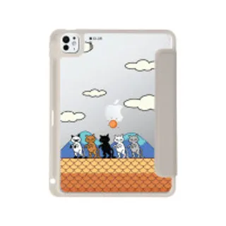 iPad Pro 11" (2024) Clear Grey Cat on The Roof (88528795110008852879216042)