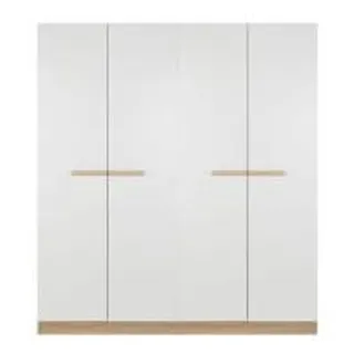 ตู้เสื้อผ้า 4 บานเปิด KONCEPT HANZ 19228235 160 ซม. สีโซลิดโอ๊ค (1264401)