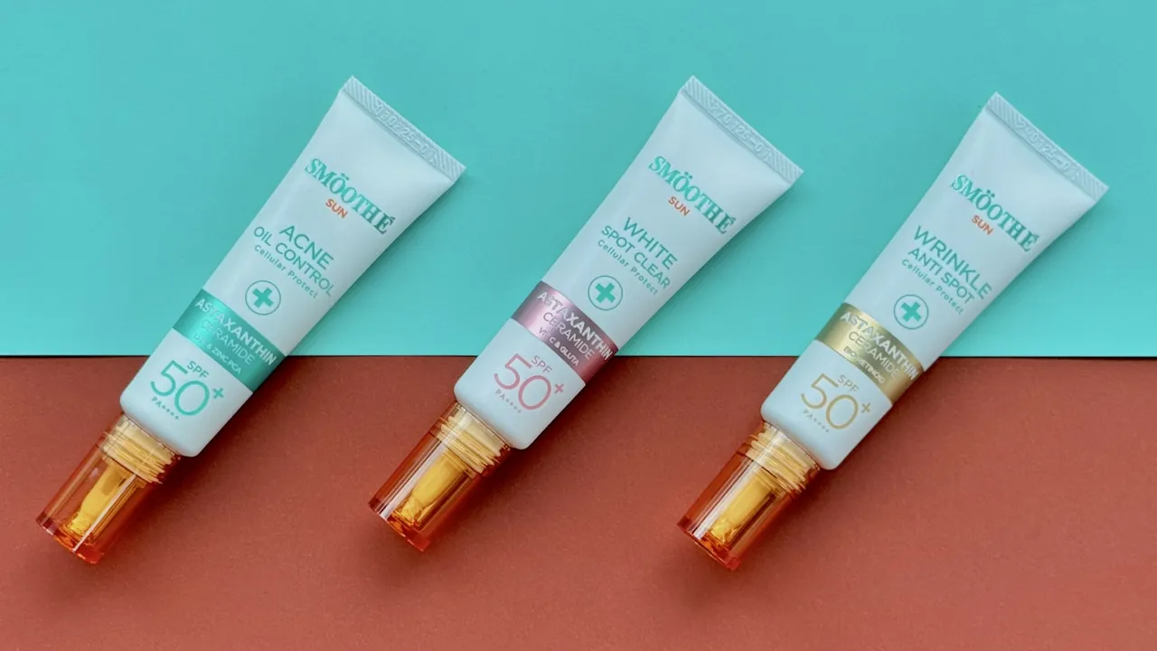 รีวิวเซรั่มกันแดด Smooth E Sun Asta สูตรใหม่ เนื้อบางเบา อ่อนโยน ช่วยปกป้องผิวขั้นสุด 