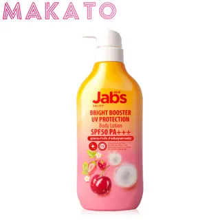 Jabs Bright Booster UV Protection Body Lotion แจ๊บส์ โลชั่น แจ้บส์ ครีมกันแดด 4 สูตร สูตรใหม่ กันน้ำ 450ml