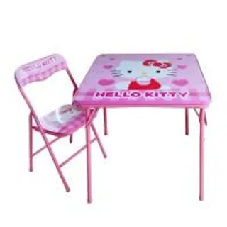 VINTAGE ชุดโต๊ะเ+เก้าอี้ HELLO KITTY ขนาด 61x61x51 ซม. (A015735)