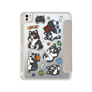 iPad Pro 11" (2024) Clear Grey Baby Husky (88528795110008852879281613)