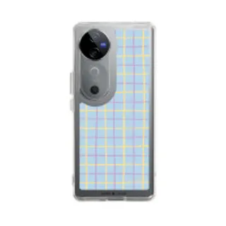 Vivo V40 5G Clear Case Yellow & Purple Stripes (88528799362858852879727128)