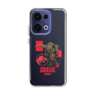Oppo Reno 13 Clear Case Jurassic T-Rex Attack (88528796727018852879000085)