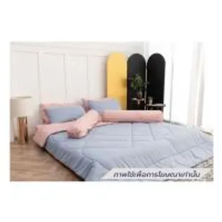 ชุดผ้าปูที่นอน 6 ฟุต (ชุด 6 ชิ้น) SANTA BEDDING สี PINK/LIGHT BLUE (1292667)