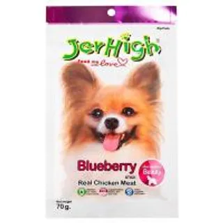 เจอร์ไฮขนมสุนัขรสบลูเบอร์รี่ 60กรัม Jerhigh Dog Snack Blueberry 60g. (8851759913149)