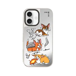 iPhone 16 Mirror Case MagSafe Life of Corgi (88528799927178852879341775)