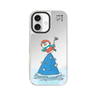 iPhone 16 Mirror Case MagSafe Iceberg Penguin (88528799927178852879386837)