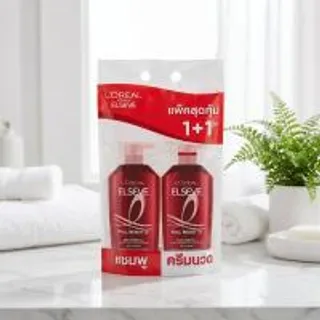 เอลแซฟฟอลรีซิสท์แพคพิเศษแชมพูคู่ครีมนวดผม 400มล. 1แถม1 Elseve Fall Resist Shampoo Bonus Pack Conditioner 400ml. 1Free1 (8850434182856)