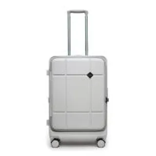 HQ LUGGAGE กระเป๋าเดินทาง PC เปิดด้านหน้า ระบบล็อค TSA 4 ล้อคู่ รุ่น 98033 สีขาว (350293-725700010)