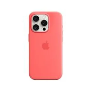 Apple iPhone 15 Pro Silicone Case with MagSafe - Guava (194253939887)