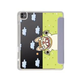 iPad Air6/7 13" 2025 (M2/M3) Clear Purple French Bull Dog Garden (88528799158918852879250732)